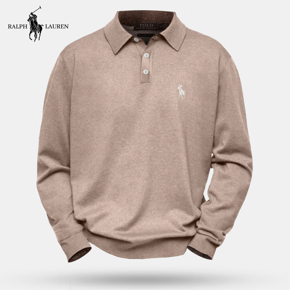Long-sleeved polo shirt
