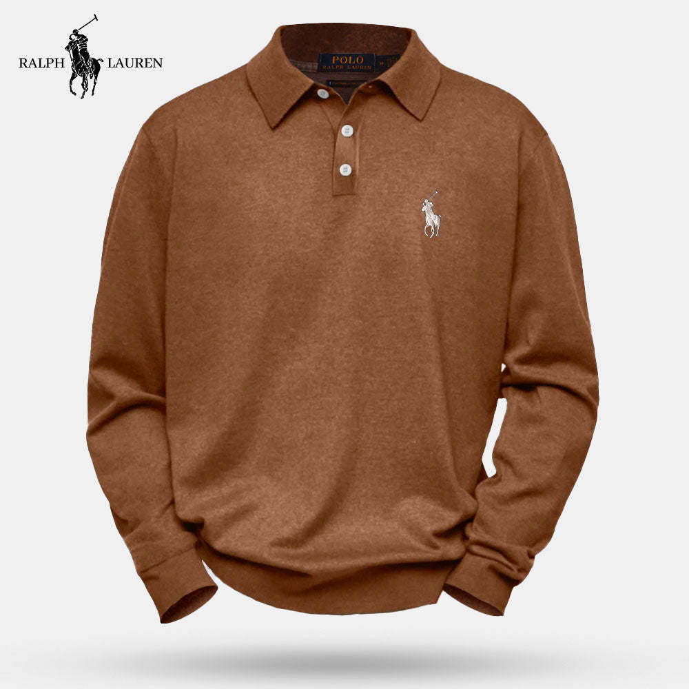 Long-sleeved polo shirt